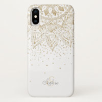 Elegant Gold Mandala Dots Design