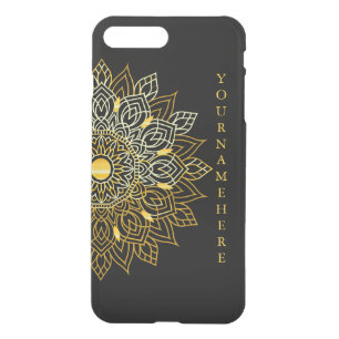 Elegant Gold Mandala Monogram Personalized Name iPhone 8 Plus/7 Plus Case