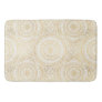 Elegant Gold Mandala Sunflower White Pattern Bath Mat