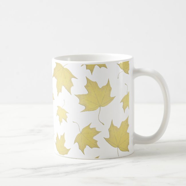 Elegant Gold Maple Leaf Pattern