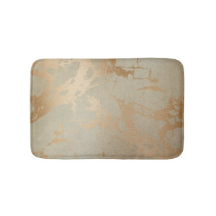Elegant Gold Marble Bath Mat