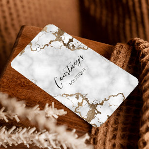 Elegant Gold Marble Clothing Hang Tag Price Label