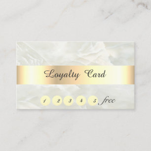 Elegant ,Gold,Marble, Confetti Loyalty Card