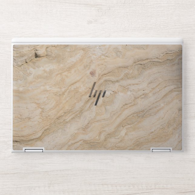 Elegant gold marble laptop skin. HP laptop skin (Front)
