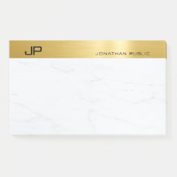 Elegant Gold Marble Simple Template Modern Chic Post-it Notes