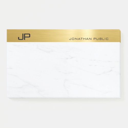 Elegant Gold Marble Simple Template Modern Chic Post_it Notes