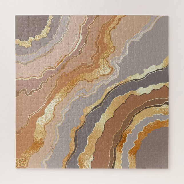Elegant Gold Marble: Stylized Background. Jigsaw Puzzle (Vertical)