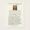 Elegant Gold Marian Cross  Funeral Prayer Card