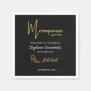 Elegant Gold Menopause I Got This 50th Birthday Napkins