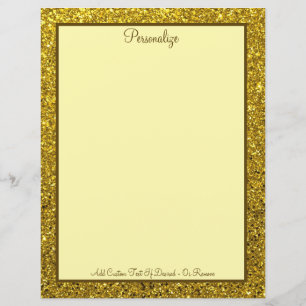 Elegant Gold Metallic Professional Personalize