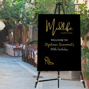 Elegant Gold Midlife You Got This 50th Birthday Foam Board