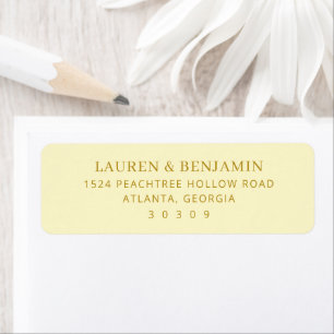 Elegant Gold Minimalist Label