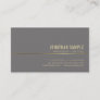 Elegant Gold Minimalistic Plain Trendy Luxury Business Card