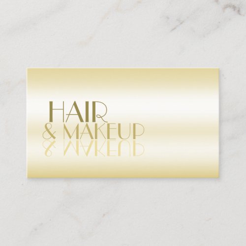 Elegant Gold Mirror Letters Professional Luxury Business Card