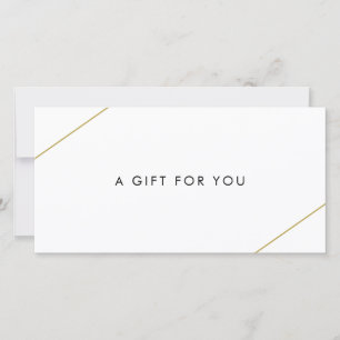 Elegant Gold Modern Business Gift Certificate
