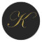Elegant Gold Monogram K Envelope Seal