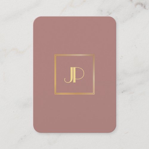 Elegant Gold Monogram Professional Modern Template Business Card