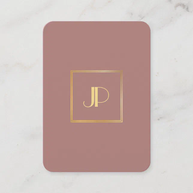 Elegant Gold Monogram Professional Modern Template Business Card | Zazzle