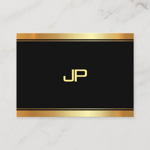 Elegant Gold Monogram Template Modern Professional Business Card