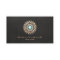 Elegant Gold Motif Chic Faux Black Linen Modern