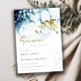 Elegant Gold Navy Fish Underwater Sea Watercolor Save The Date