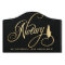 Elegant Gold & Navy Notary Loan Agent 
