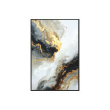 Elegant Gold & Neutral Abstract Wall Art