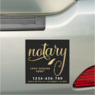 Elegant Gold Notary Loan Agent Car Magnet Elegant Gold Notary Loan Agent Car Magnet