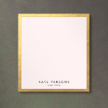 Elegant Gold Notepad<br><div class="desc">For additional matching marketing materials,  custom design or
logo inquiry,  please contact me at maurareed.designs@gmail.com and I will reply within 24 hours.
For shipping,  card stock inquires and pricing contact Zazzle directly.</div>