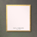 Elegant Gold Notepad<br><div class="desc">For additional matching marketing materials, custom design or
logo inquiry, please contact me at maurareed.designs@gmail.com and I will reply within 24 hours.
For shipping, card stock inquires and pricing contact Zazzle directly.</div>