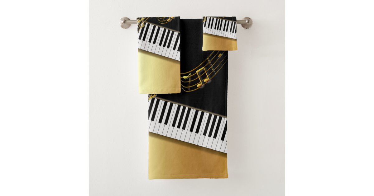 Piano Key Towel Collection