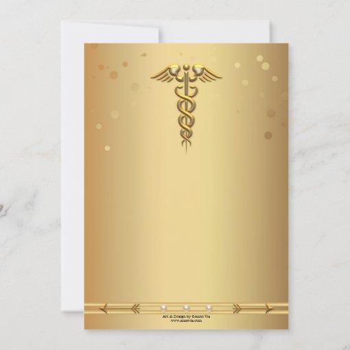 Elegant Gold Nursing School Graduation Invitation | Zazzle