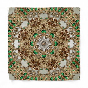 Elegant Gold Ornate Bandana