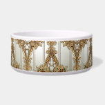 Elegant Gold Ornate Ceramic Pet Bowl<br><div class="desc">Beautiful Elegant Gold Ornate Ceramic Pet Bowl</div>