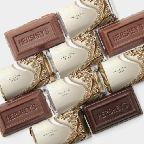 Elegant Gold Ornate Floral Hershey's Miniatures