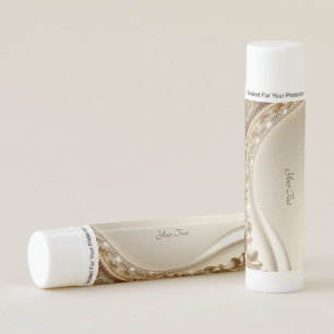 Elegant Gold Ornate Floral Lip Balm