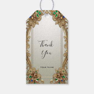 Elegant Gold Ornate Gift Tag