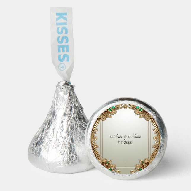 Elegant Gold Ornate Hershey®'s Kisses® (Front)