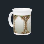 Elegant Gold Ornate Porcelain Pitcher<br><div class="desc">Beautiful Elegant Gold Ornate Porcelain Pitcher</div>