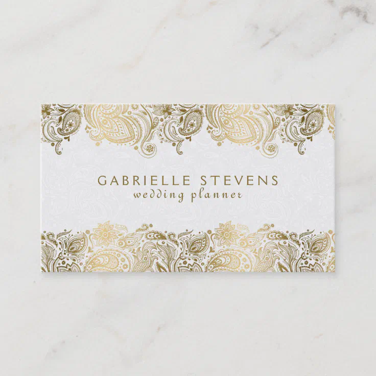 elegant event planner business cards