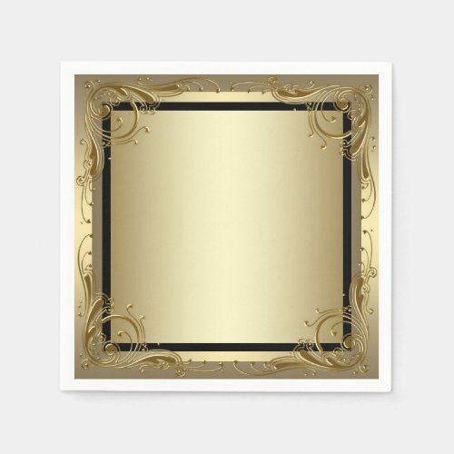 Elegant Gold Paper Napkins