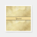 Elegant Gold Paper Napkins at Zazzle