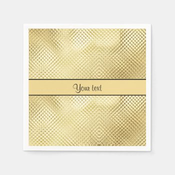 Elegant Gold Paper Napkins by kye_designs at Zazzle