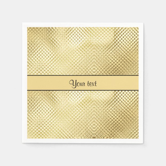 Elegant Gold Paper Napkins (Front)