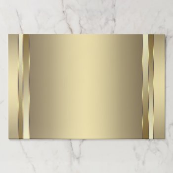 Elegant Gold Party Paper Placemats by Pure_Elegance at Zazzle