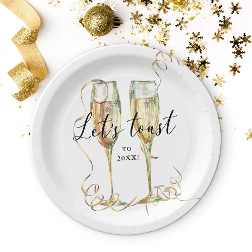 Elegant Gold Party Paper Plate