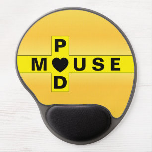 Elegant Gold Pattern Gel Mouse Pad for Luxe Desk