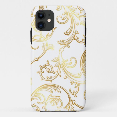 Elegant Gold Pattern iPhone Case