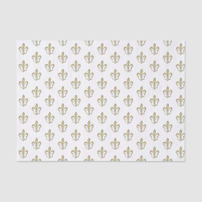 Elegant Gold Patterned Tissue Paper (Front)