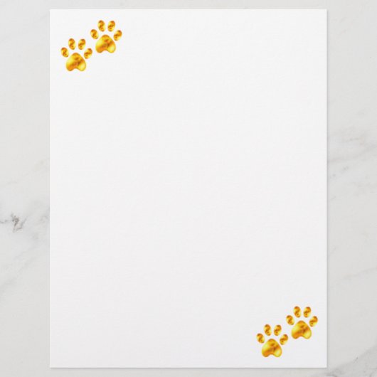 Elegant Gold Paws (Front)